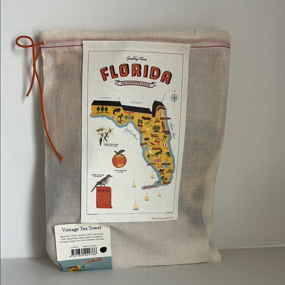 Cavallini & Co. Florida Vintage Tea Towel